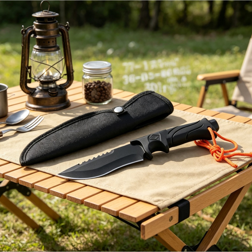 Bushcraft Knife Fixed - Cuchillo EDC Multiusos para Supervivencia y