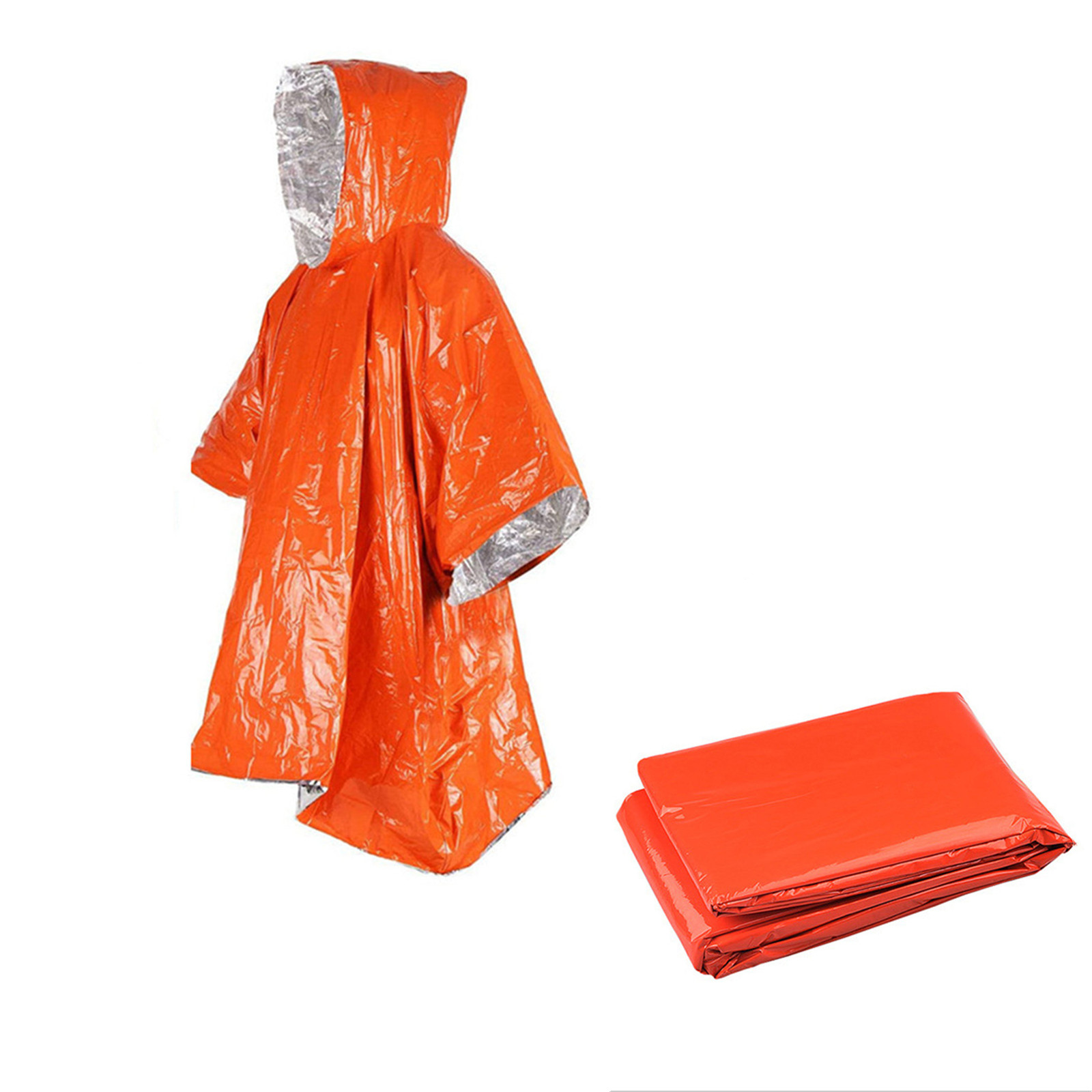 Emergency Poncho Rain - Poncho de lluvia de película de