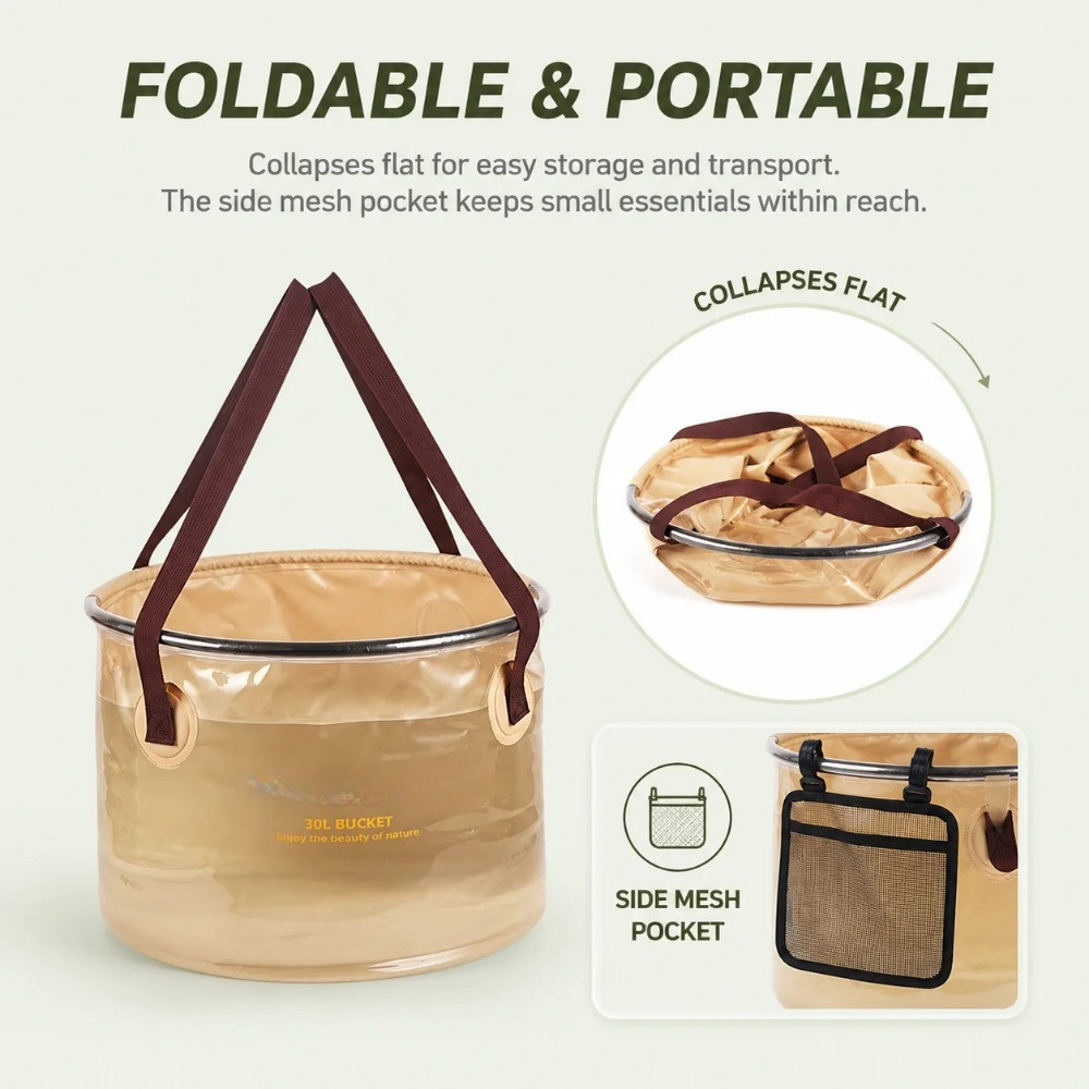 Cubo de agua plegable de 30L,  - Water Bag Collapsible reseña y precio