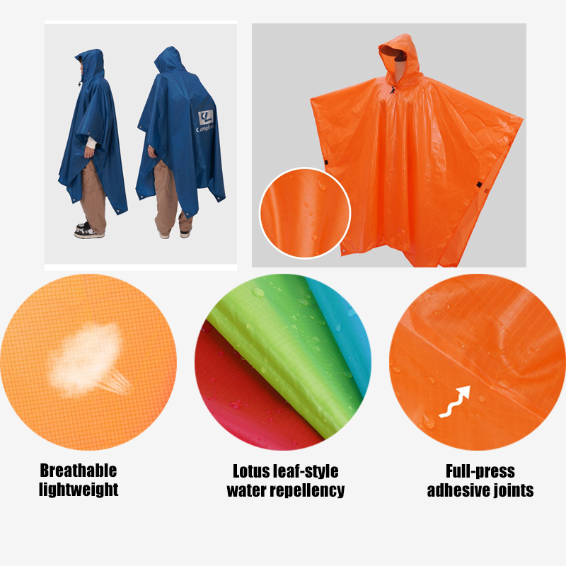 Poncho de lluvia ligero multif - Emergency Poncho Rain reseña y precio