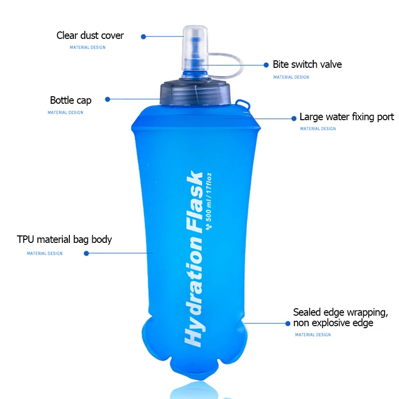 Botella de agua plegable portá - Water Bag Collapsible reseña y precio