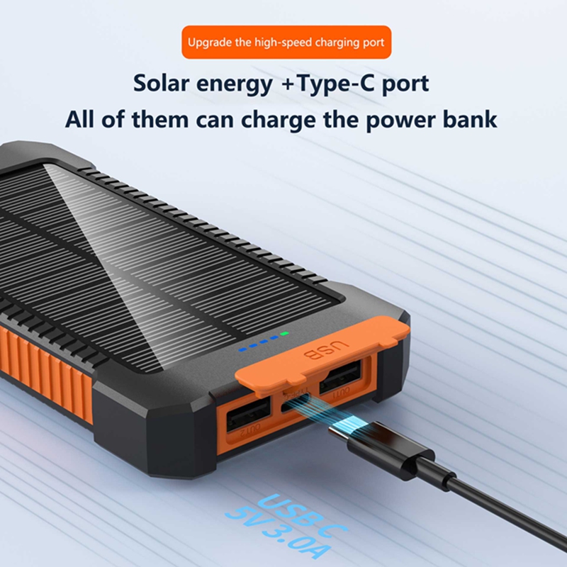 Banco de Energía Solar de 5000 - Solar Emergency Charger reseña y precio